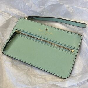 Kate Spade Mint Green Wristlet